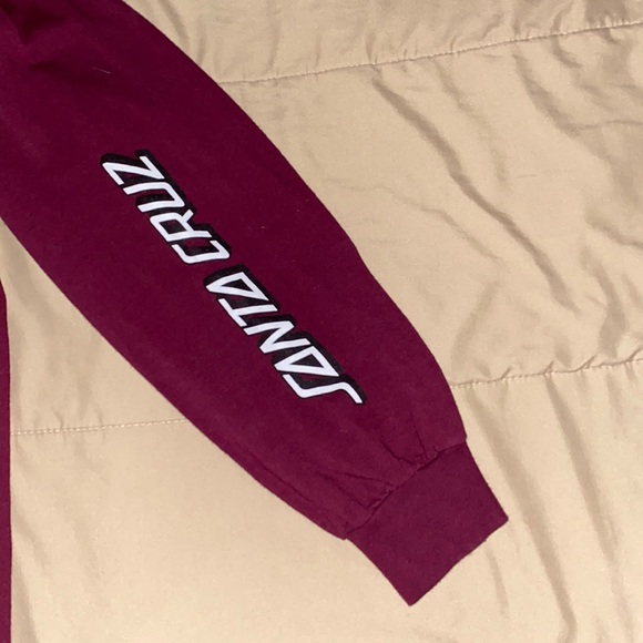 Mens Santa Cruz Contest Long Sleeve T-Shirt Marron - Picture 4 of 6